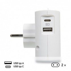  Adaptér bočný 2x2p usb b/ts