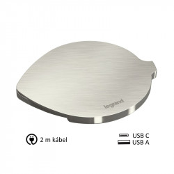 Zásuvka USB do stola 654733 Legarnd Incara Disq 60 s krytom