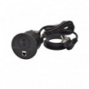 Zásuvka 230V + USB nabíjačka + dáta, Disq 80, čierna| smartparts.sk