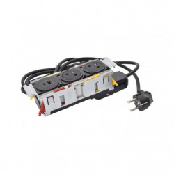 Incara Disqin 2 x zásuvka 230 V a USB nabíjačka čierna | smartparts.sk