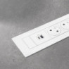 Zostava 1 x zásuvka + USB, Multilink kov + čierna | smartparts.sk