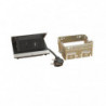 Výsuvná zásuvka Legrand 230V + USB nabíjačka, strieborná | smartparts.sk