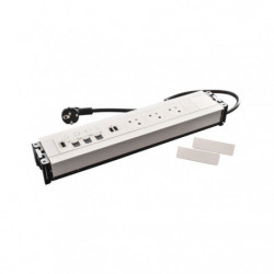Zostava do SDK 3 x zásuvka + USB A+C  + RJ + HDMI biela 12 modulov, Multilink
