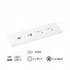2x zásuvka, USB nabíjačka, HDMI Disqin