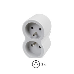 #0343  Adaptér čelný 2x2p+t b/ss