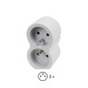 #0343  Adaptér čelný 2x2p+t b/ss