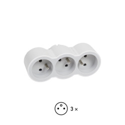 #0369  Adaptér čelný 3x2p+t b/ss