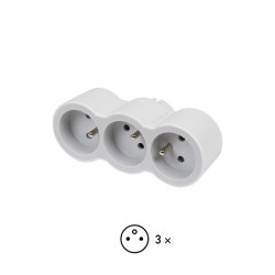 #0371  Adaptér čelný 3x2p+t b/ss