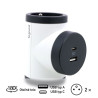 #1122 #0366  Adapt boč otoč 2x2p+t usb b/ts