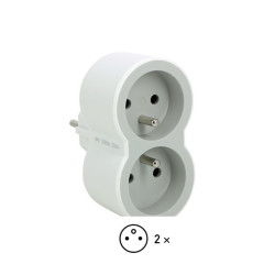 #1103 #0342  Adaptér čelný 2x2p+t b/ss