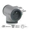 #1116 #0359  Adapt boč otoč 2x2p+t usb h/ts
