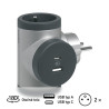 #1118 #0361  Adapt boč otoč 2x2p+t usb h/ts